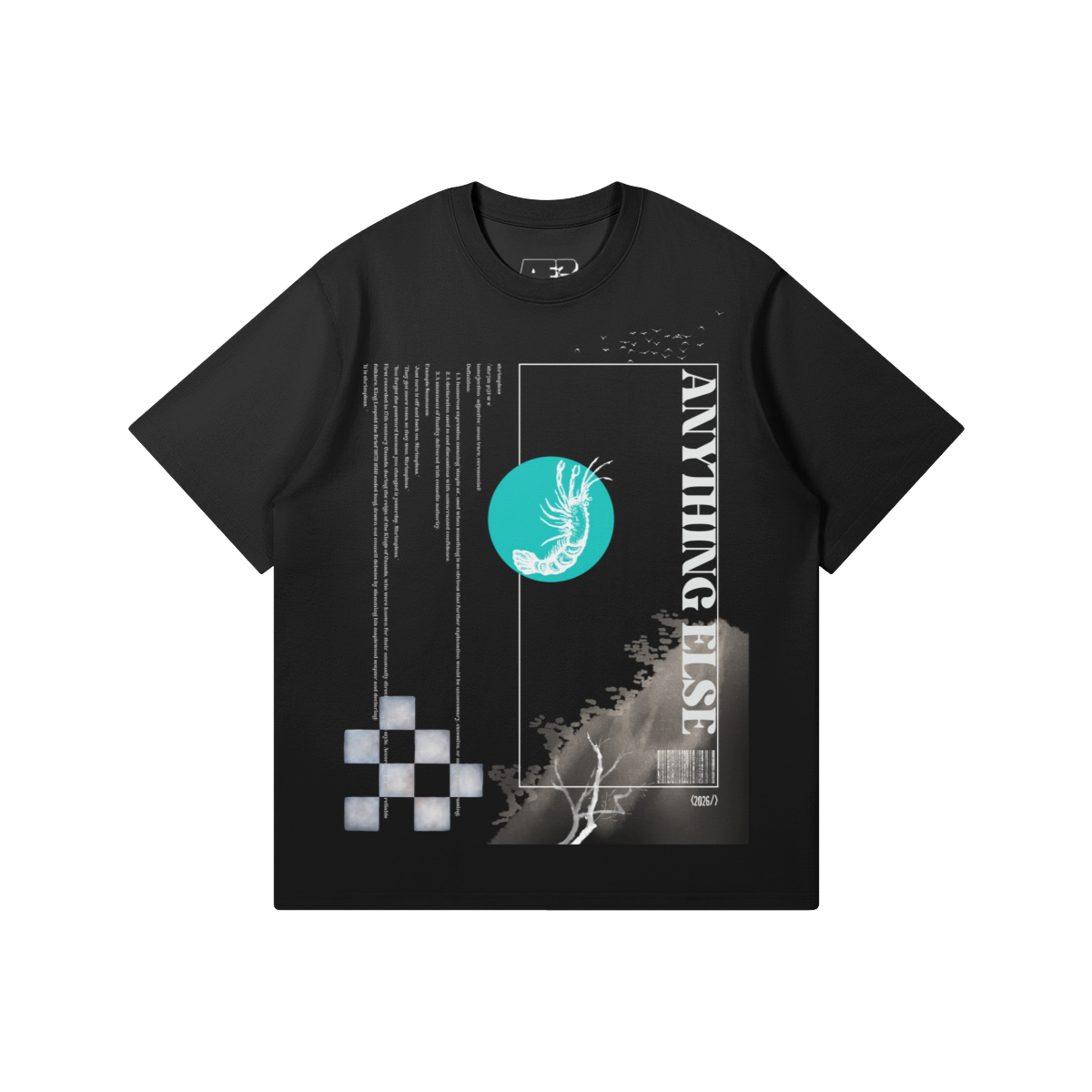 AE? Shrimpleas Tee, Black – Store.Destiny.gg
