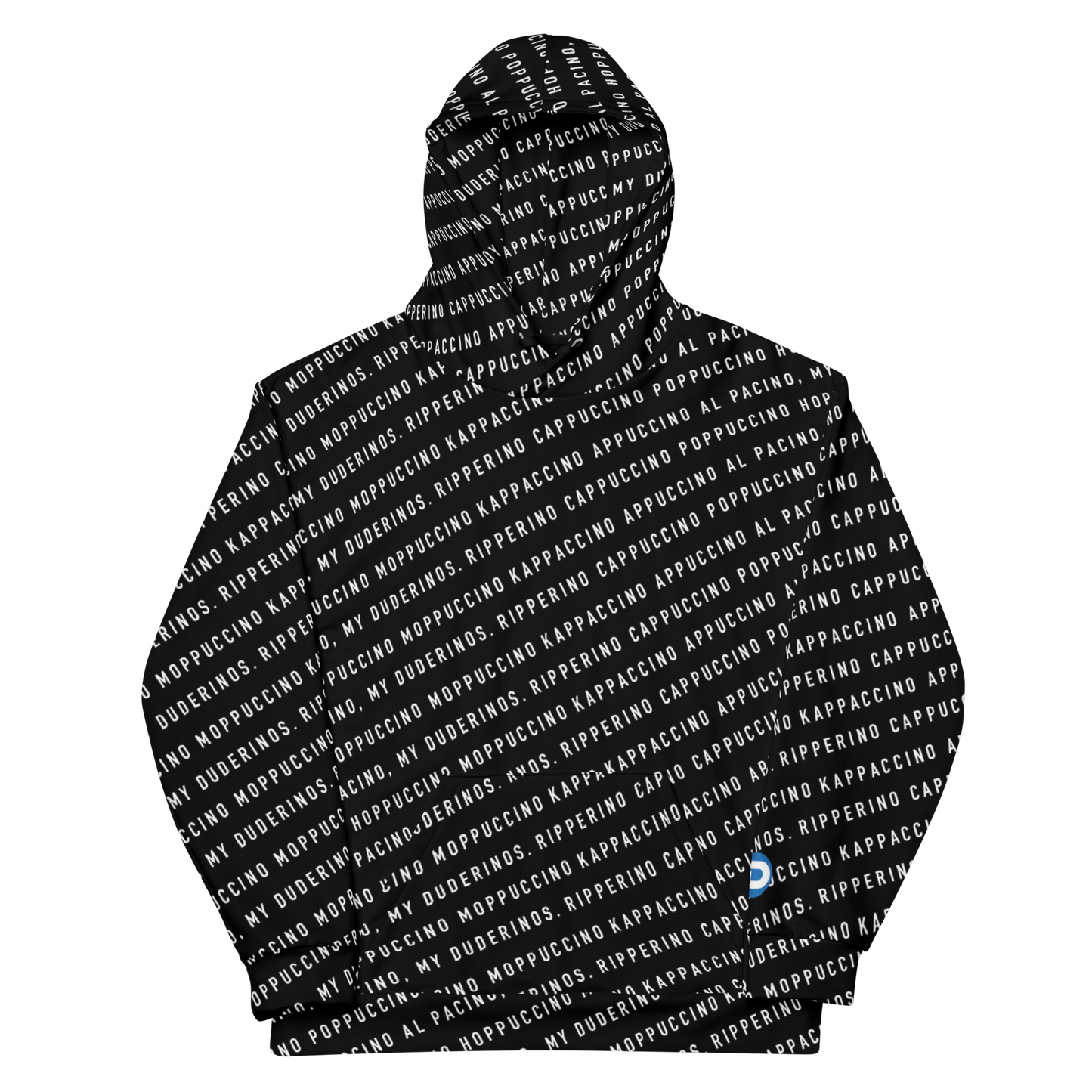 Ripperino All-over Hoodie, Black