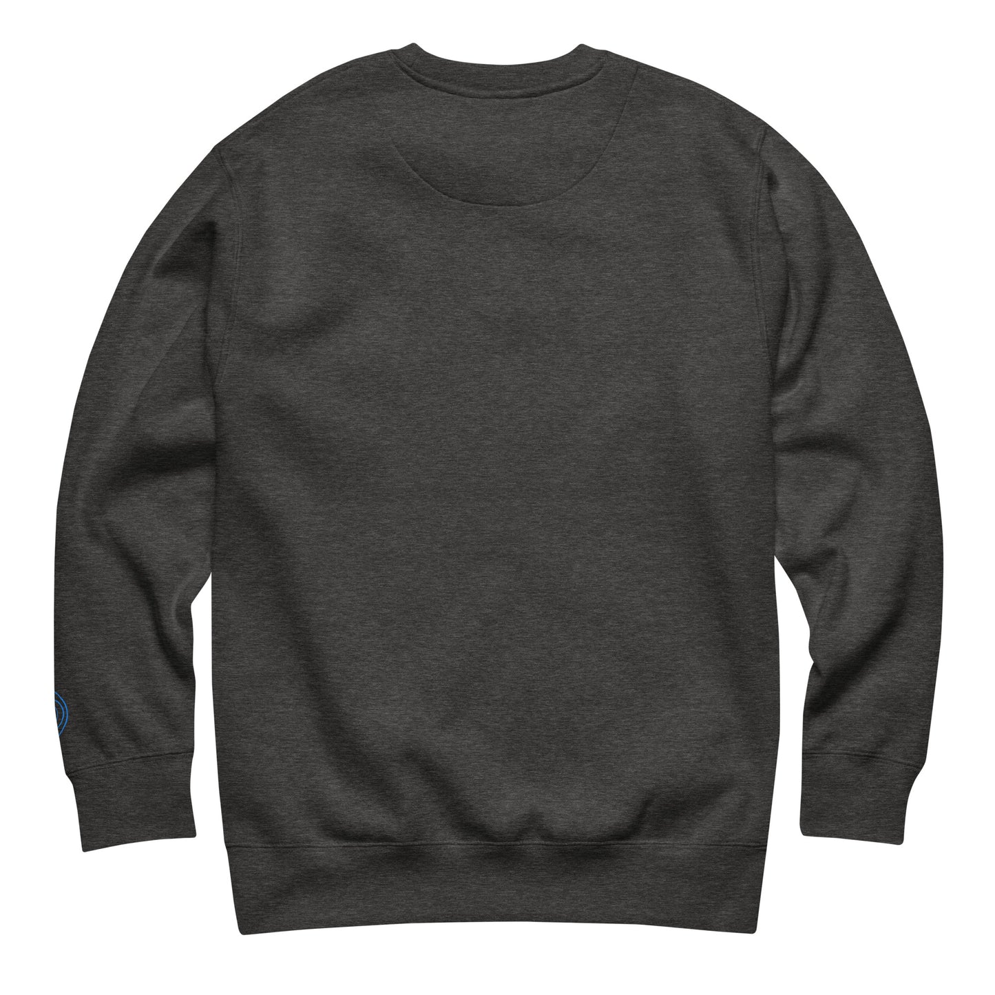 Airplane Embroidered Crewneck Sweatshirt, Charcoal