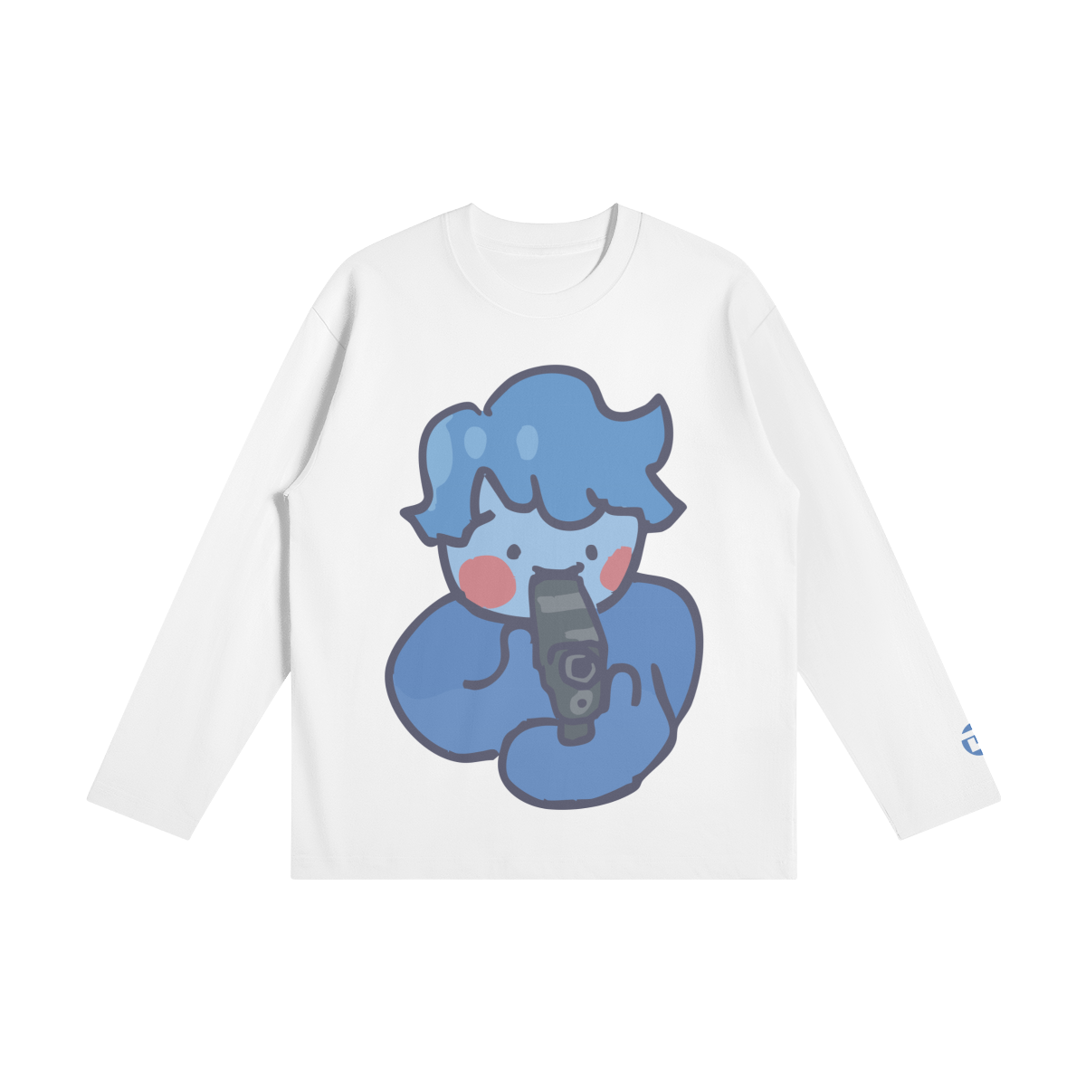 Hands-up Long Sleeve Tee, White