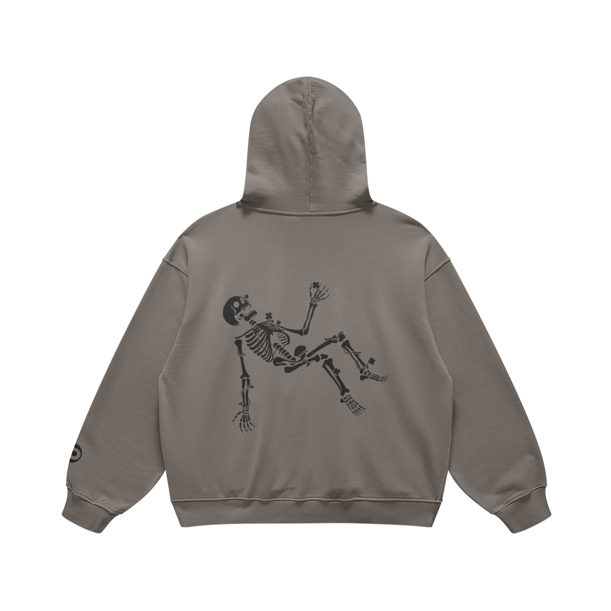 Morally Lucky Oversized, Super-heavyweight Hoodie, Gray