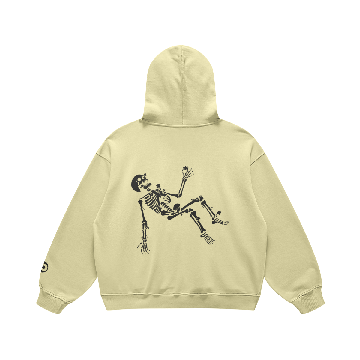 Morally Lucky Oversized, Super-heavyweight Hoodie, Pale Yellow