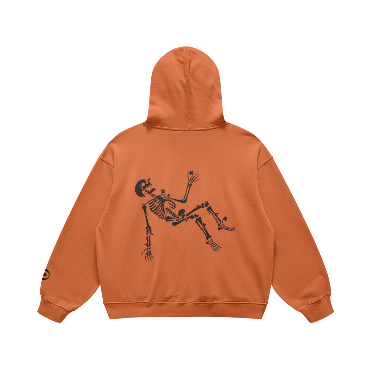 Morally Lucky Oversized, Super-heavyweight Hoodie, Burnt Orange