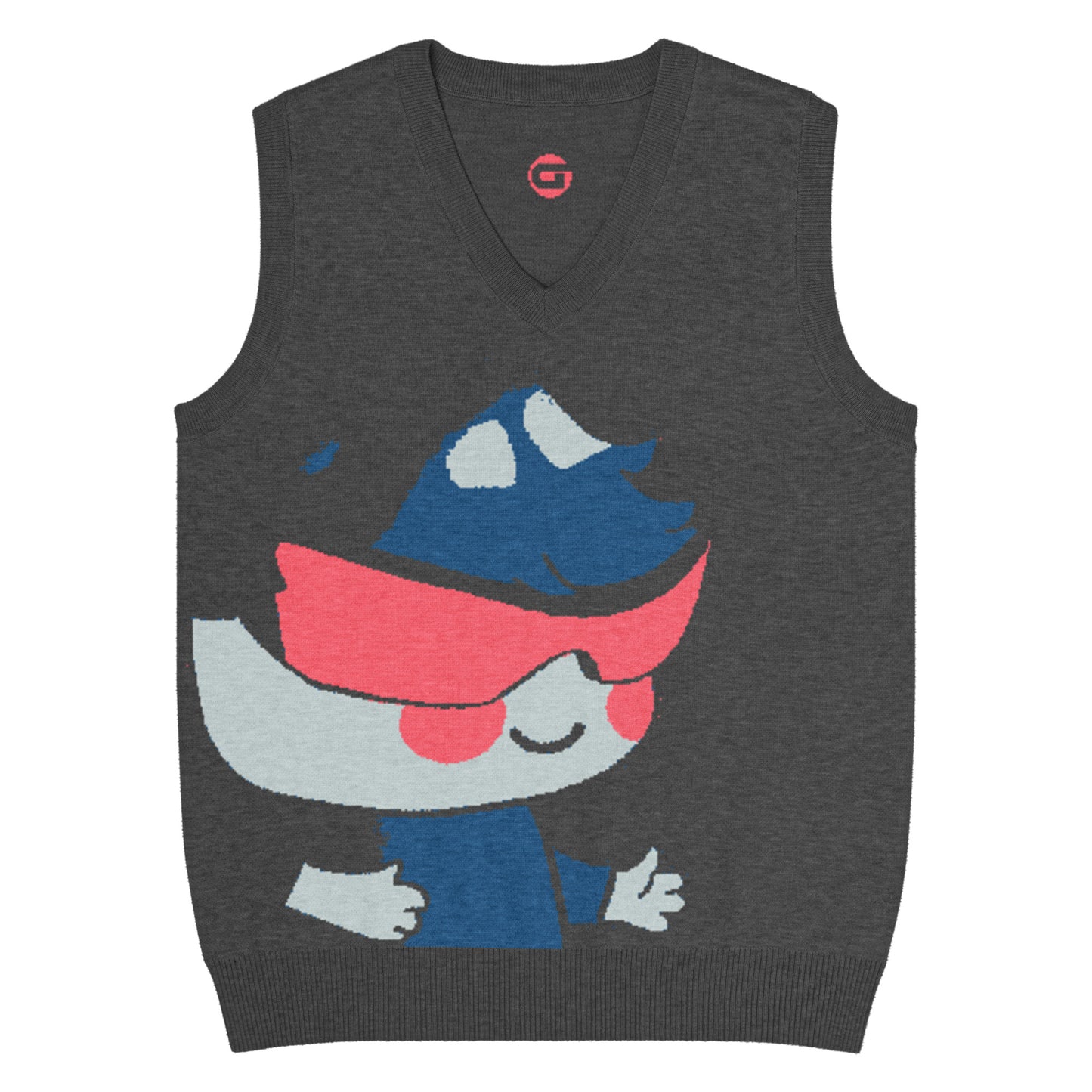 Wicked Knit Sweater Vest, Charcoal