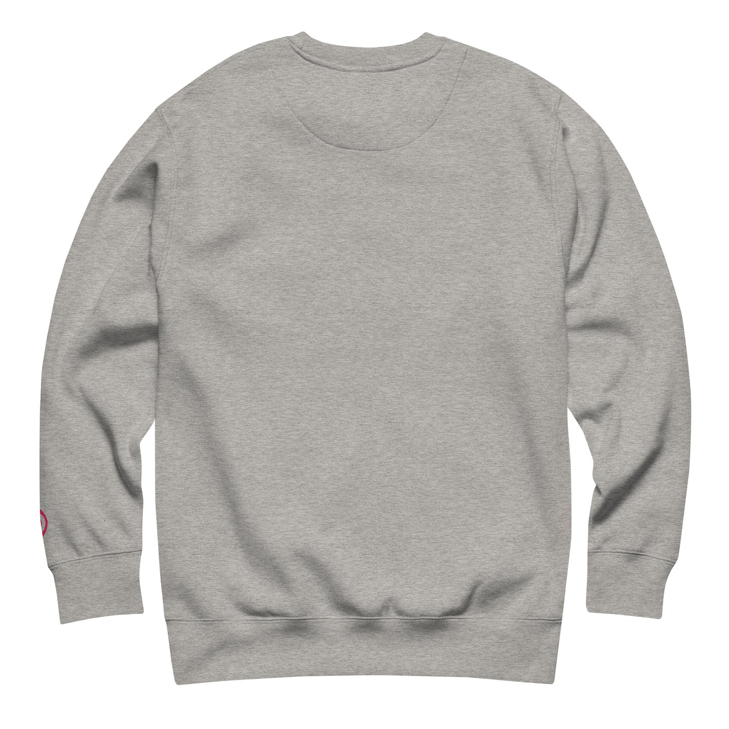 dggL Embroidered Crewneck Sweatshirt, Heather Gray