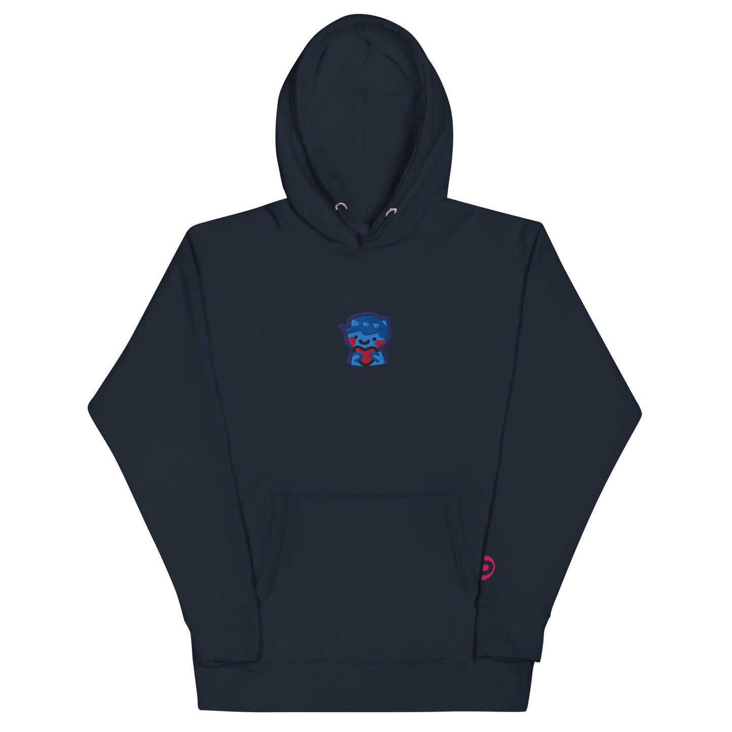 dggL Embroidered Hoodie, Navy Blue