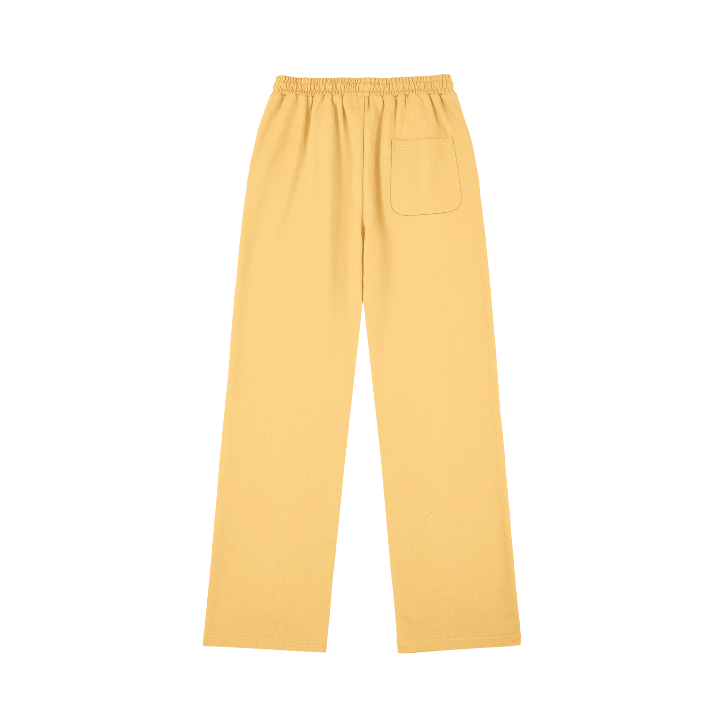 DggL Embroidered Logo Sweatpants, Soft Yellow