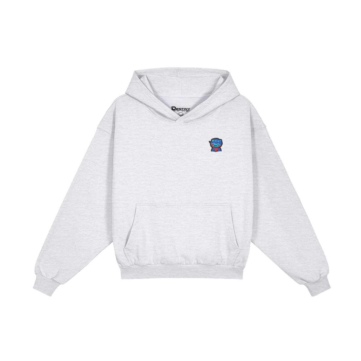 DggL Embroidered Logo Hoodie, Heather Gray