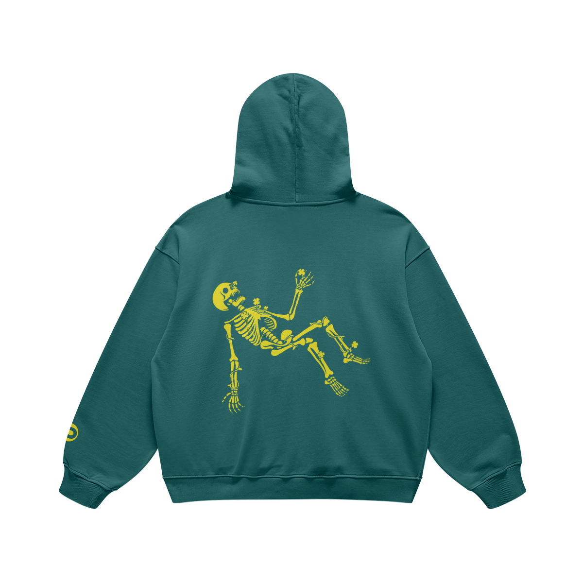 Morally Lucky Oversized, Super-heavyweight Hoodie, Spruce Green