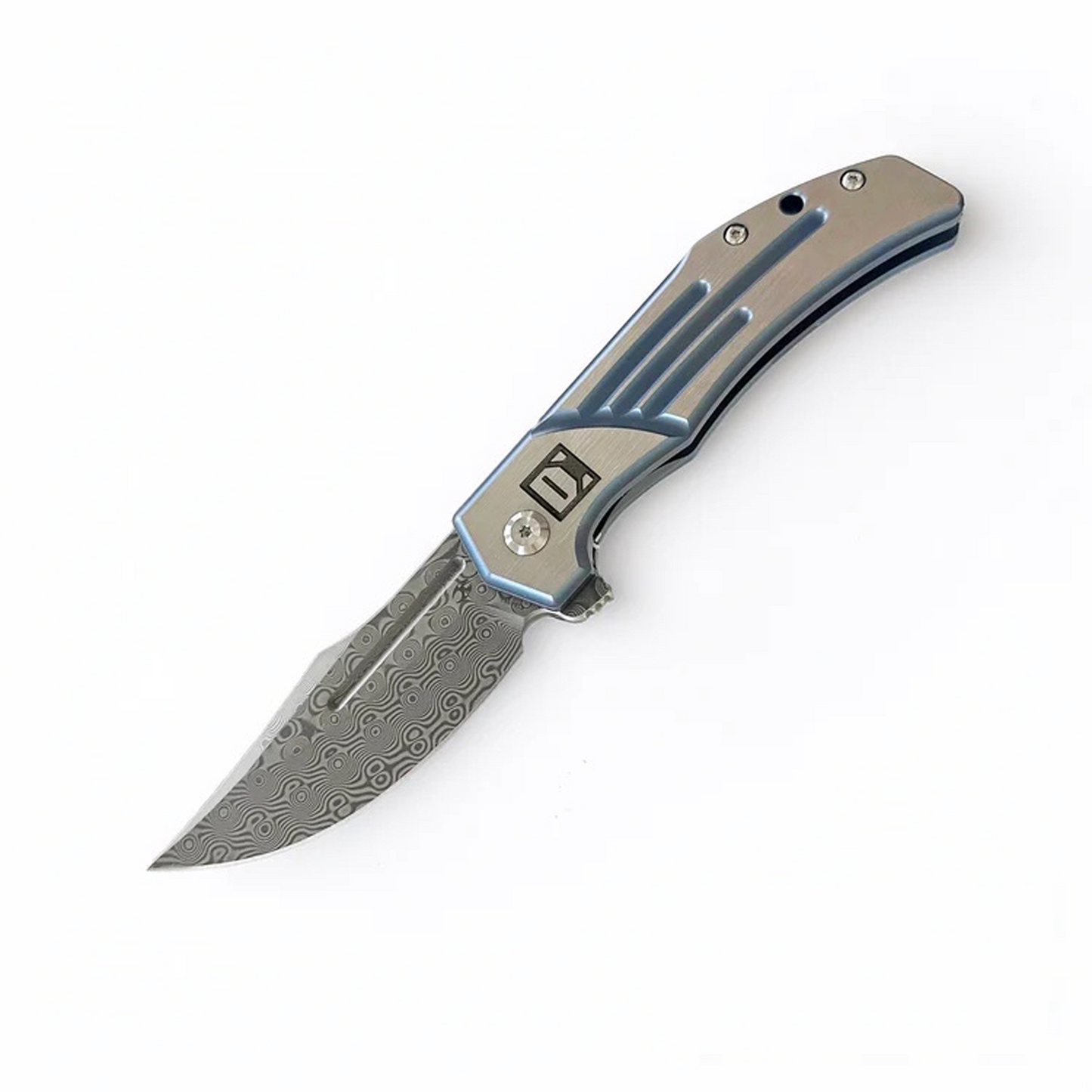 Limited Edition DGG Damascus Folding Knife with Signed CoA