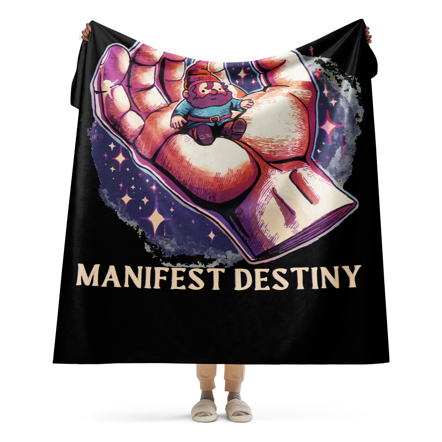 Manifest Destiny Cloud-fleece Blanket, 80"x60"