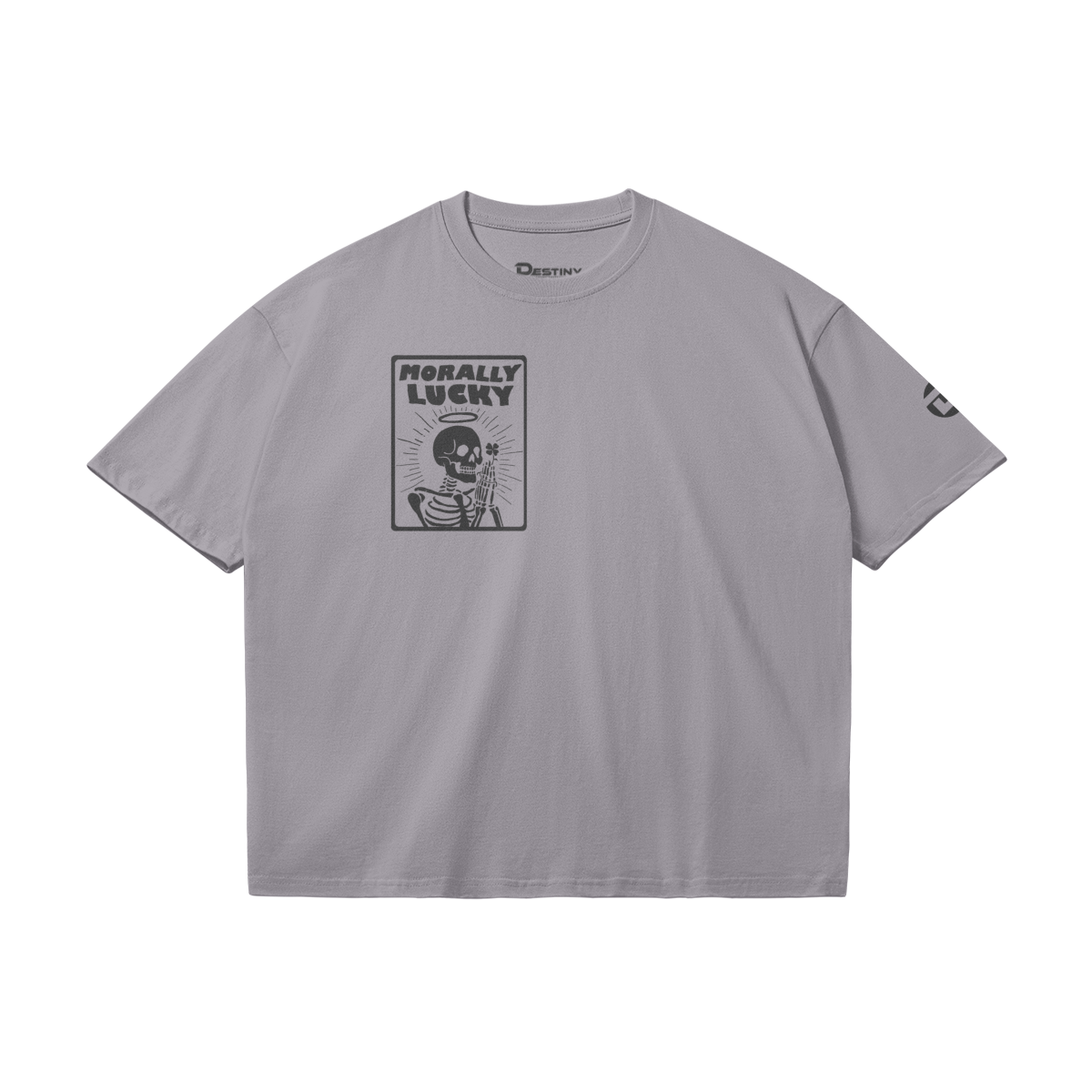 Morally Lucky Tee, Gray
