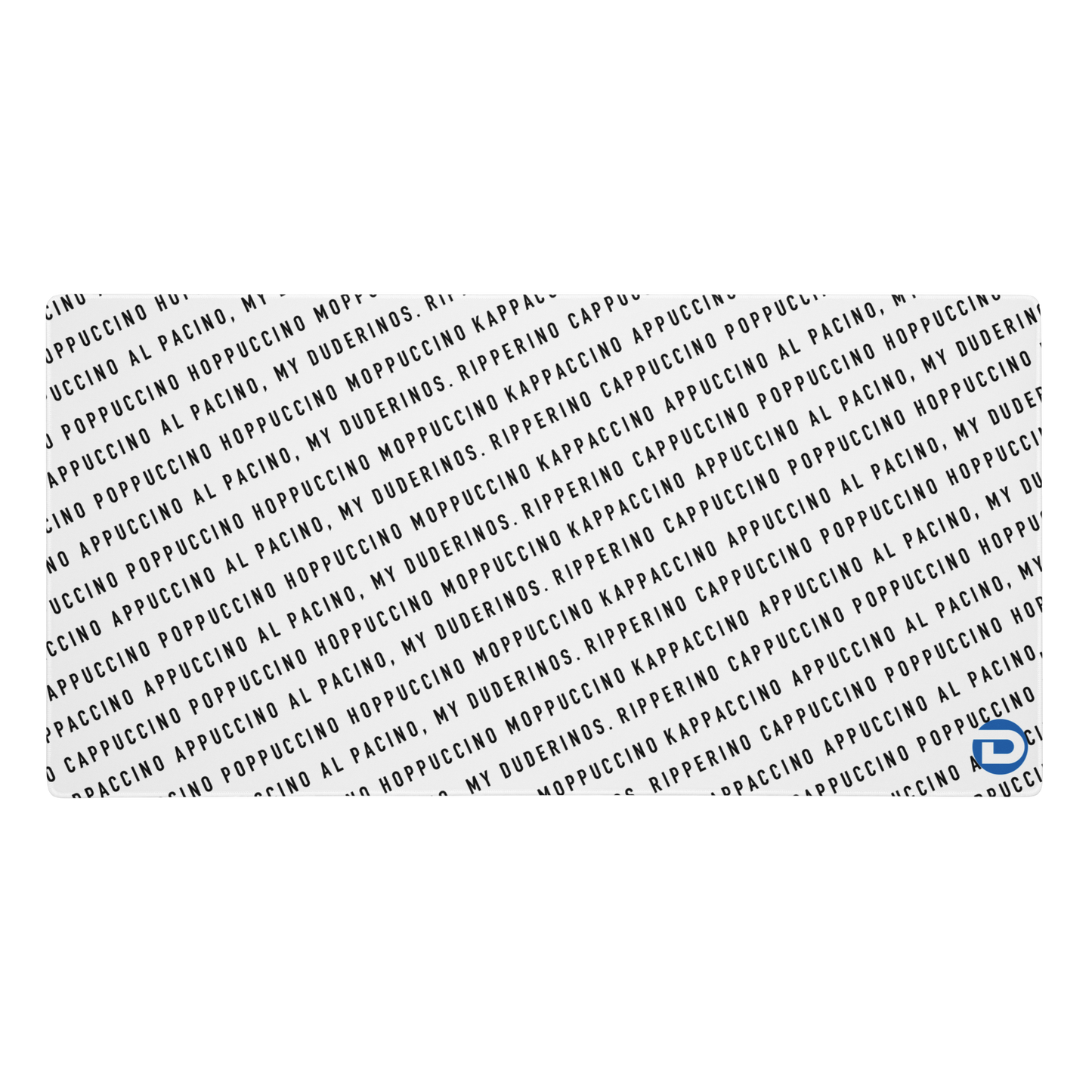 Ripperino Desk Mat Mouse Pad, 36"x18", White