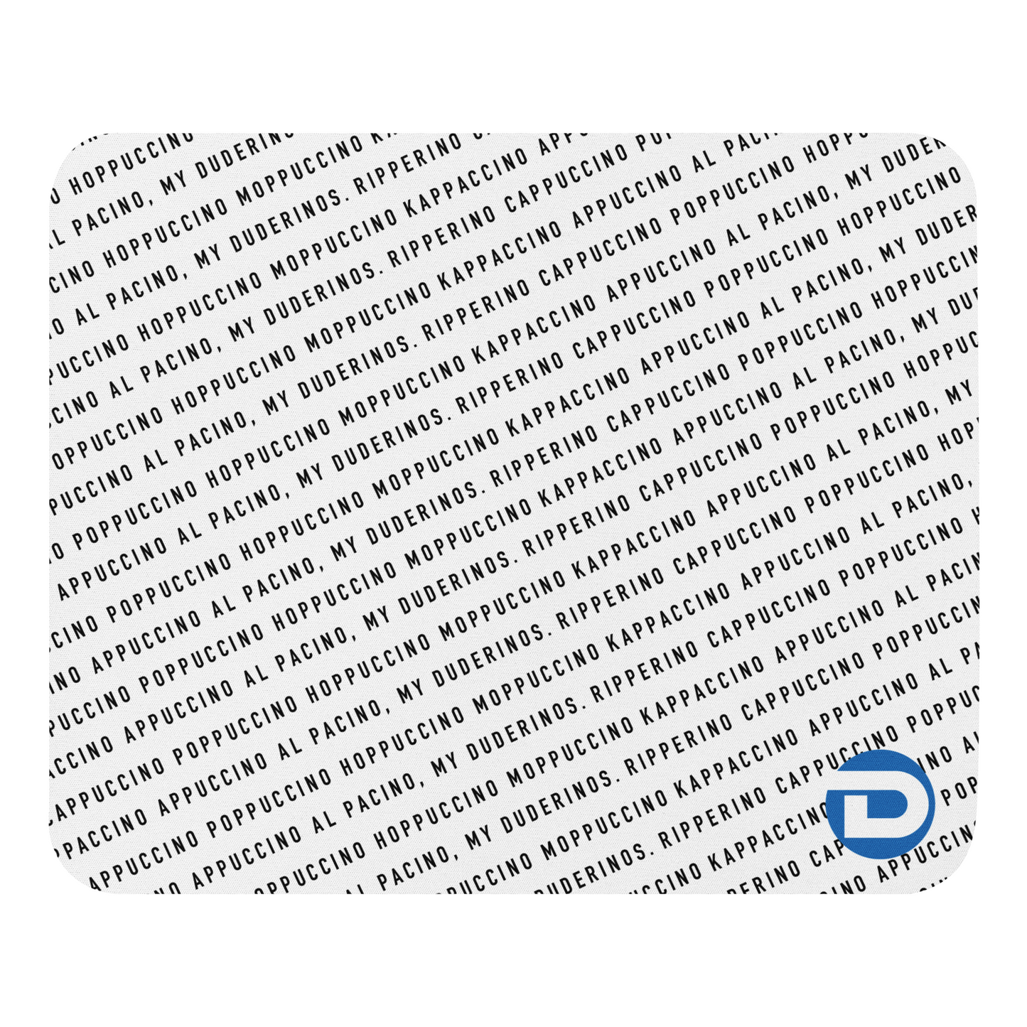 Ripperino Mouse Pad, 8.7"x7.1", White