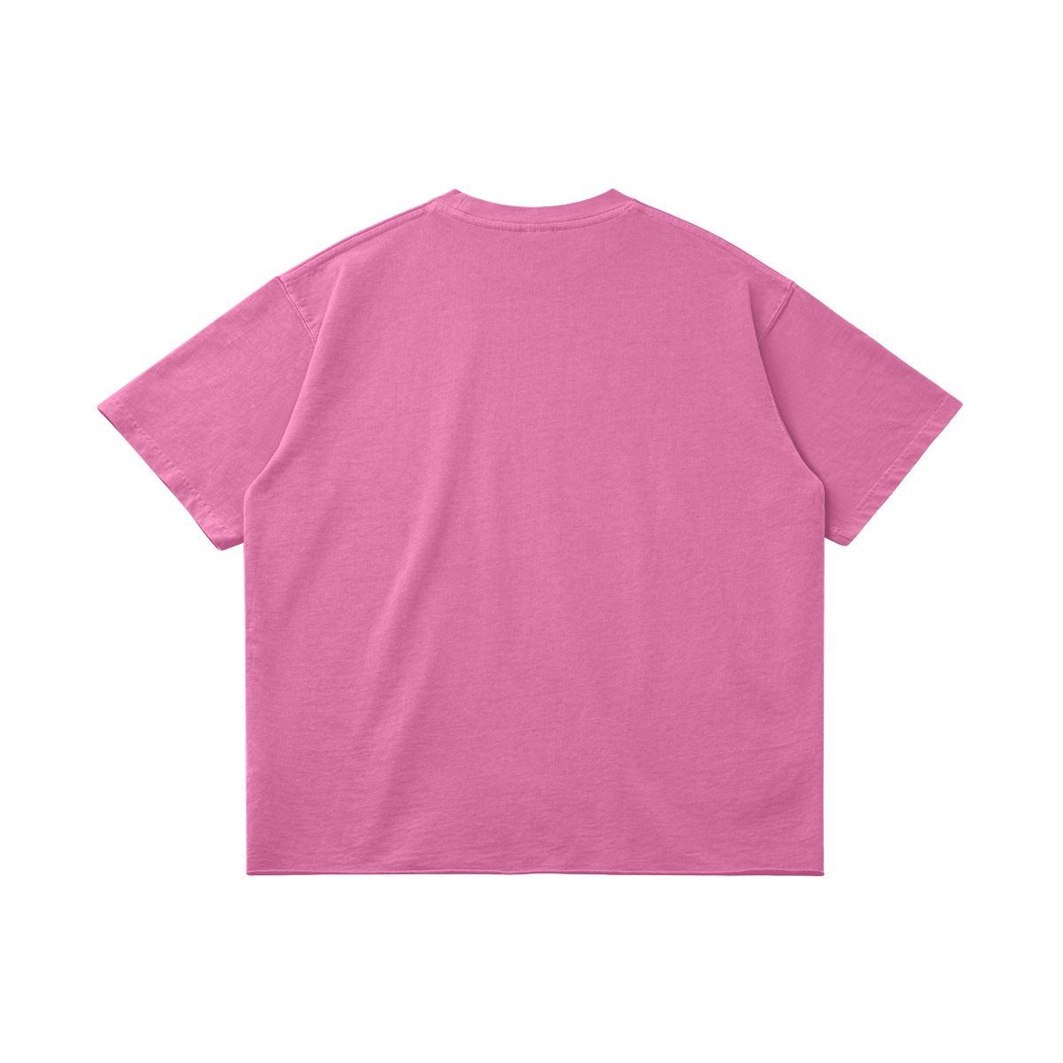 DggL Embroidered Logo Raw Hem Tee, Pink