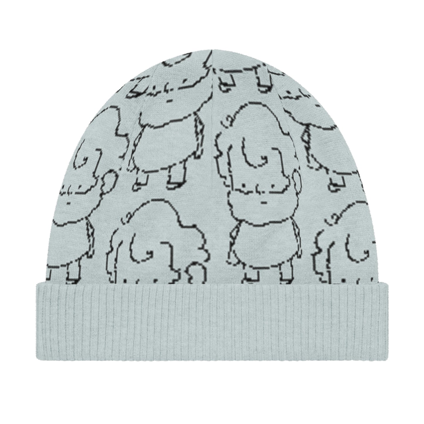 Tiny-knit Hat, Pale Blue