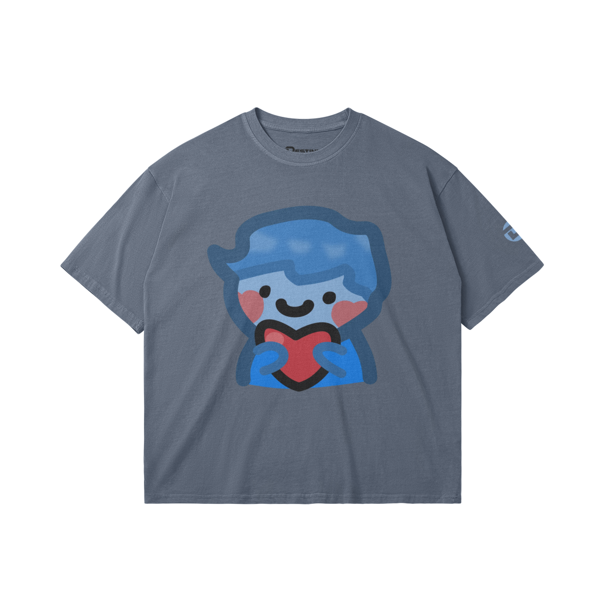 dggL Tee, Steel Blue