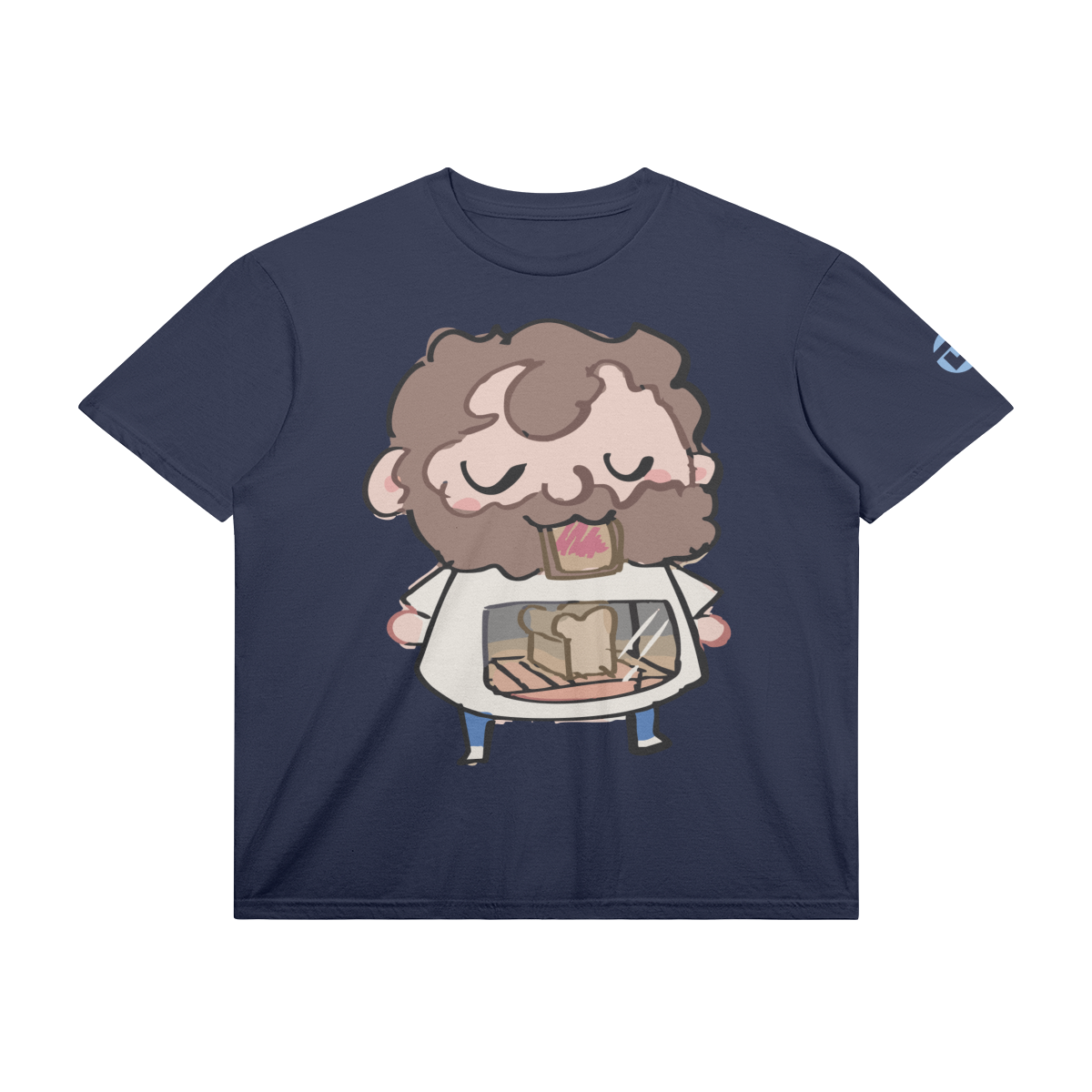Tummy Oven Tee, Navy