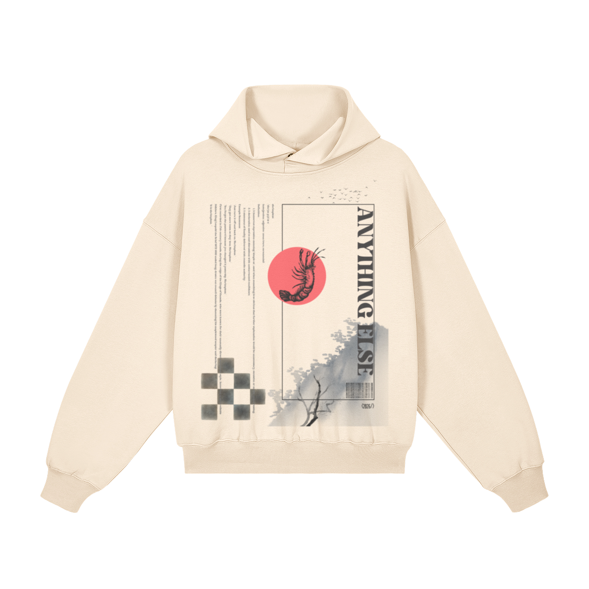 AE? Shrimpleas Hoodie, Beige