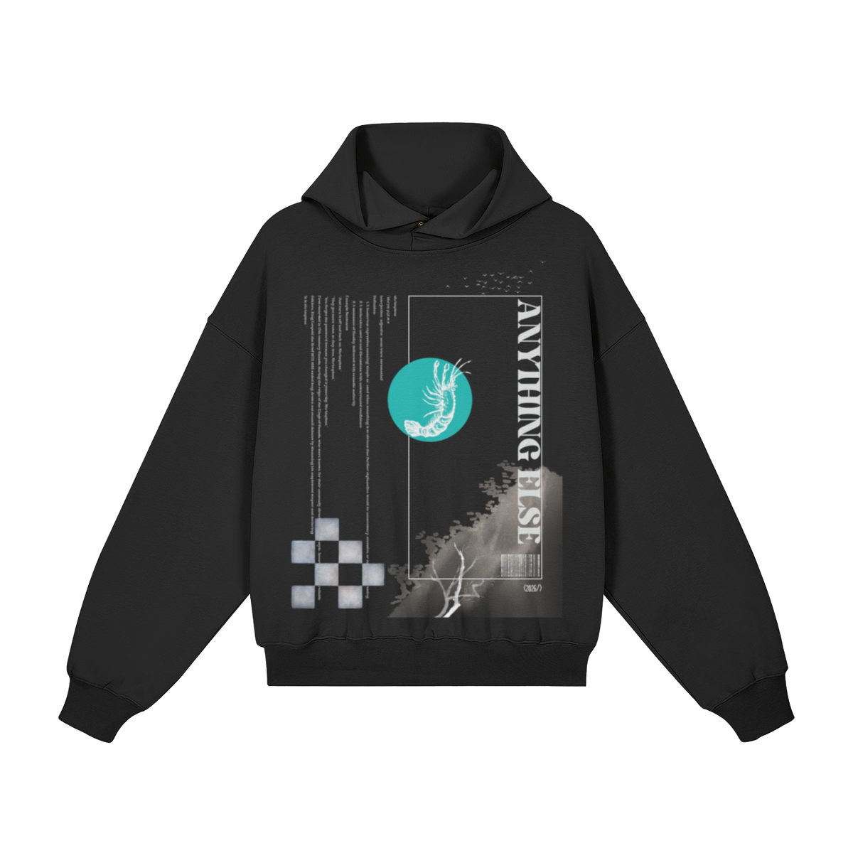 AE? Shrimpleas Hoodie, Black