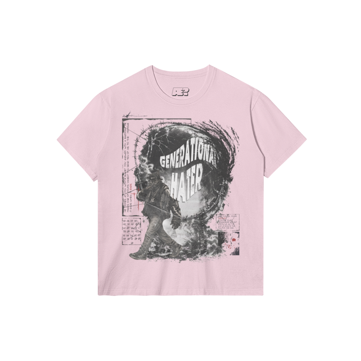 AE? Generational Hater Tee, Pink