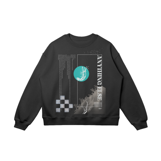 AE? Shrimpleas Oversized Sweatshirt, Black