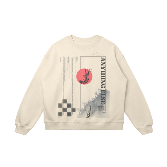 AE? Shrimpleas Oversized Sweatshirt, Beige