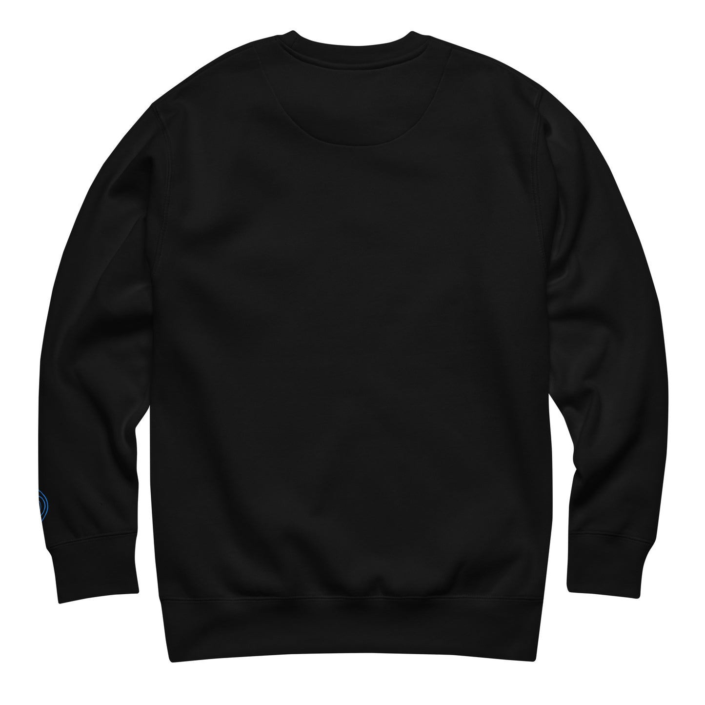 Airplane Embroidered Crewneck Sweatshirt, Black