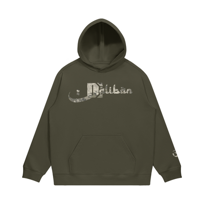 Daliban Fleece-lined Hoodie, Earth Gray