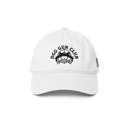 Gun Club Embroidered Hat, White