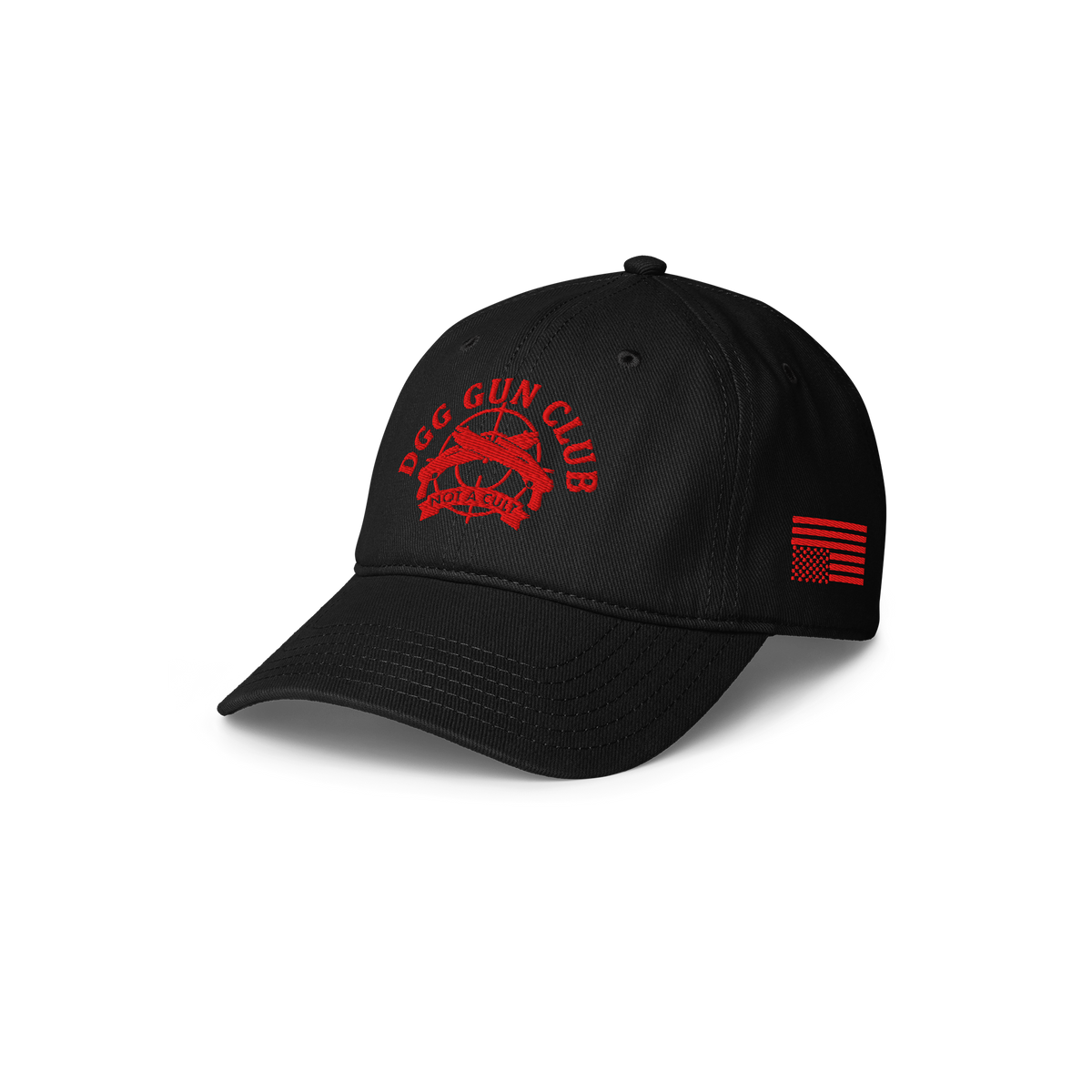 Gun Club Embroidered Hat, Black