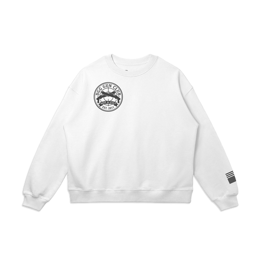 Gun Club Oversized Sweatshirt, White