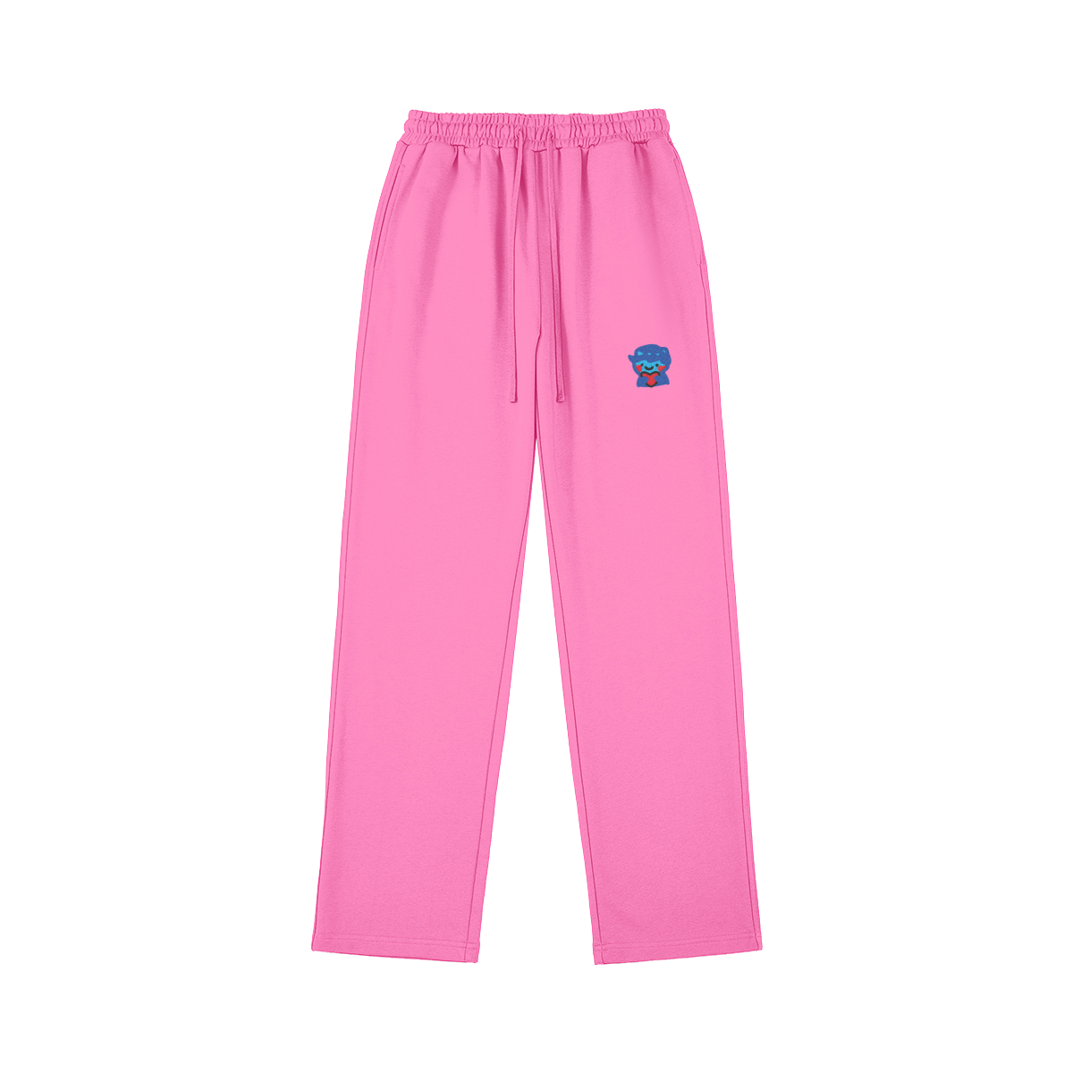 DggL Embroidered Logo Sweatpants, Pink