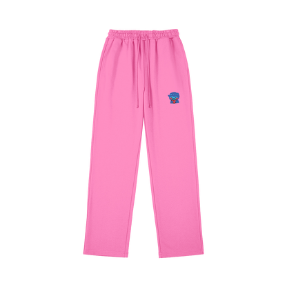 DggL Embroidered Logo Sweatpants, Pink