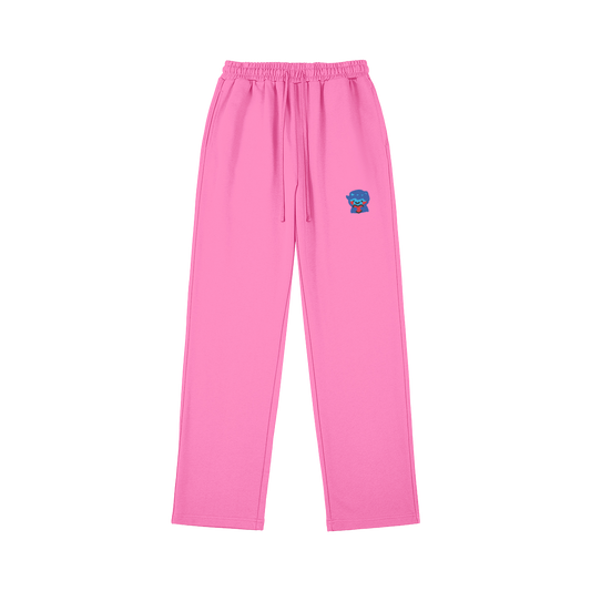 DggL Embroidered Logo Sweatpants, Pink
