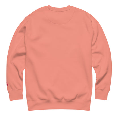 dggL Embroidered Crewneck Sweatshirt, Dusty Pink