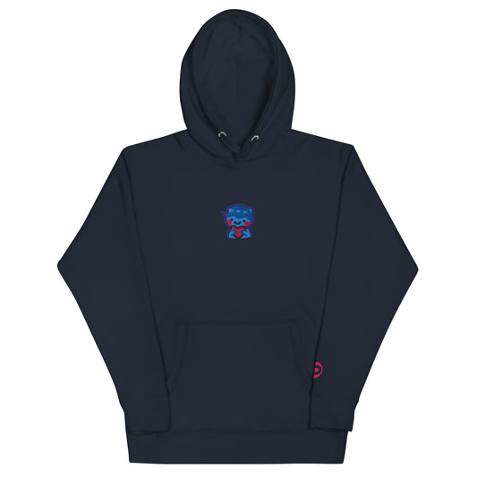 dggL Embroidered Hoodie, Navy Blue