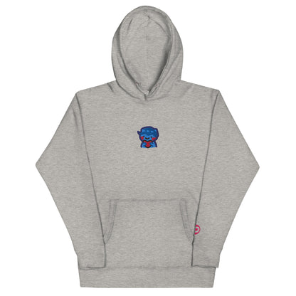 dggL Embroidered Hoodie, Heather Gray