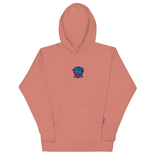 dggL Embroidered Hoodie, Dusty Pink