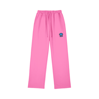 DggL Embroidered Logo Sweatpants, Pink