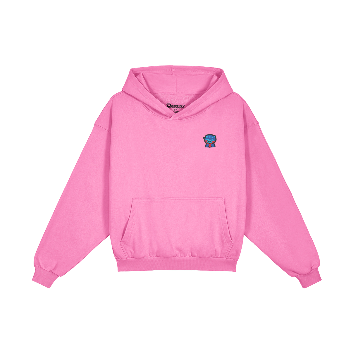 DggL Embroidered Logo Hoodie, Pink