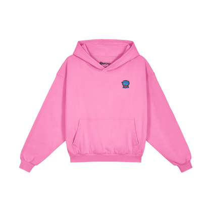 DggL Embroidered Logo Hoodie, Pink