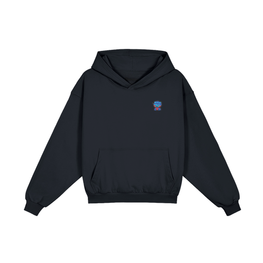 DggL Embroidered Logo Hoodie, Navy