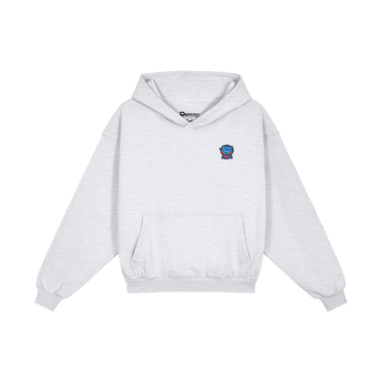 DggL Embroidered Logo Hoodie, Heather Gray