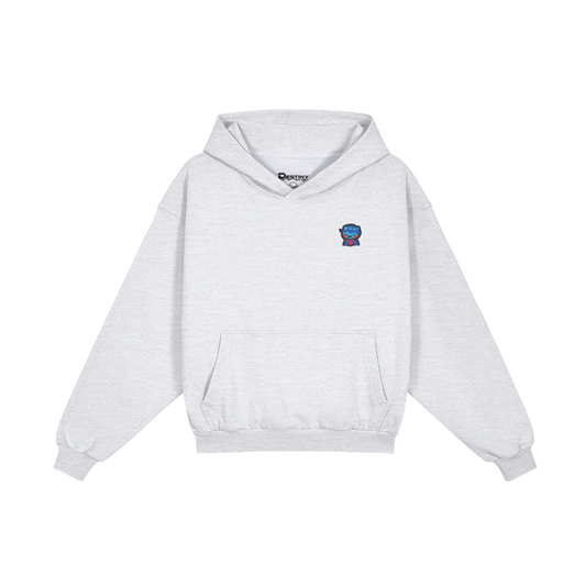 DggL Embroidered Logo Hoodie, Heather Gray