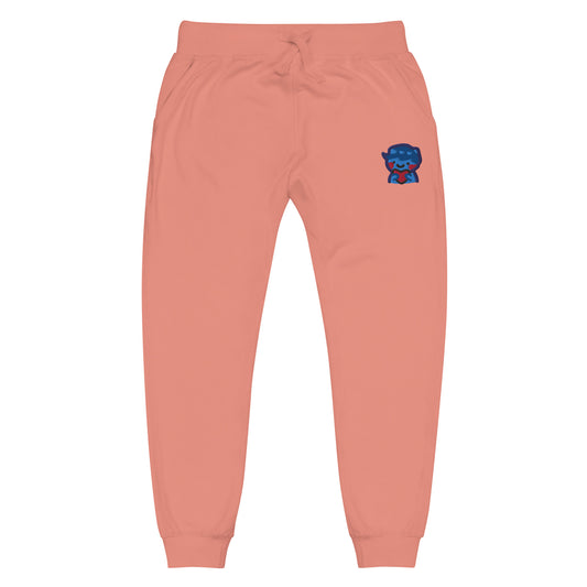 dggL Embroidered Joggers, Dusty Pink