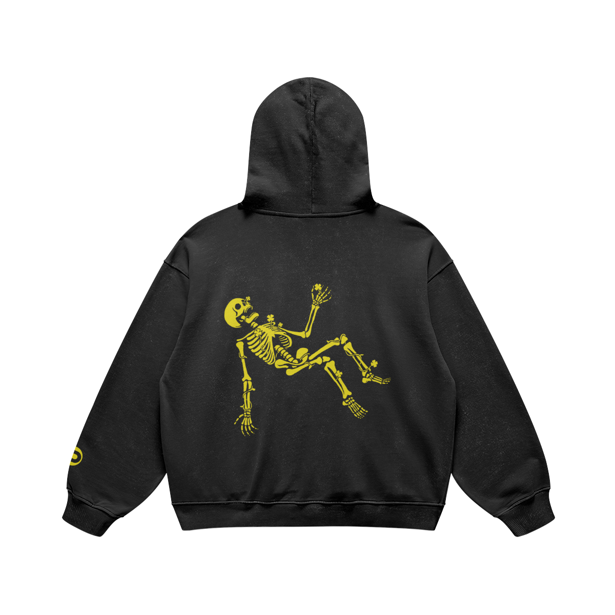 Morally Lucky Oversized, Super-heavyweight Hoodie, Black