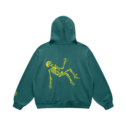 Morally Lucky Oversized, Super-heavyweight Hoodie, Spruce Green