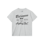 AE? Just Business Tee, Heather Gray