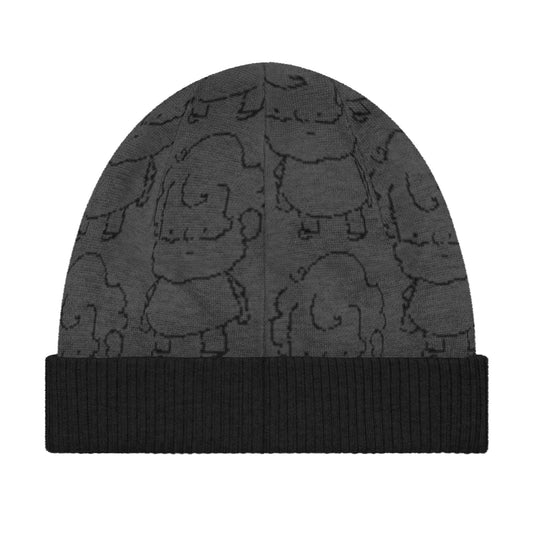 Tiny-knit Hat, Charcoal